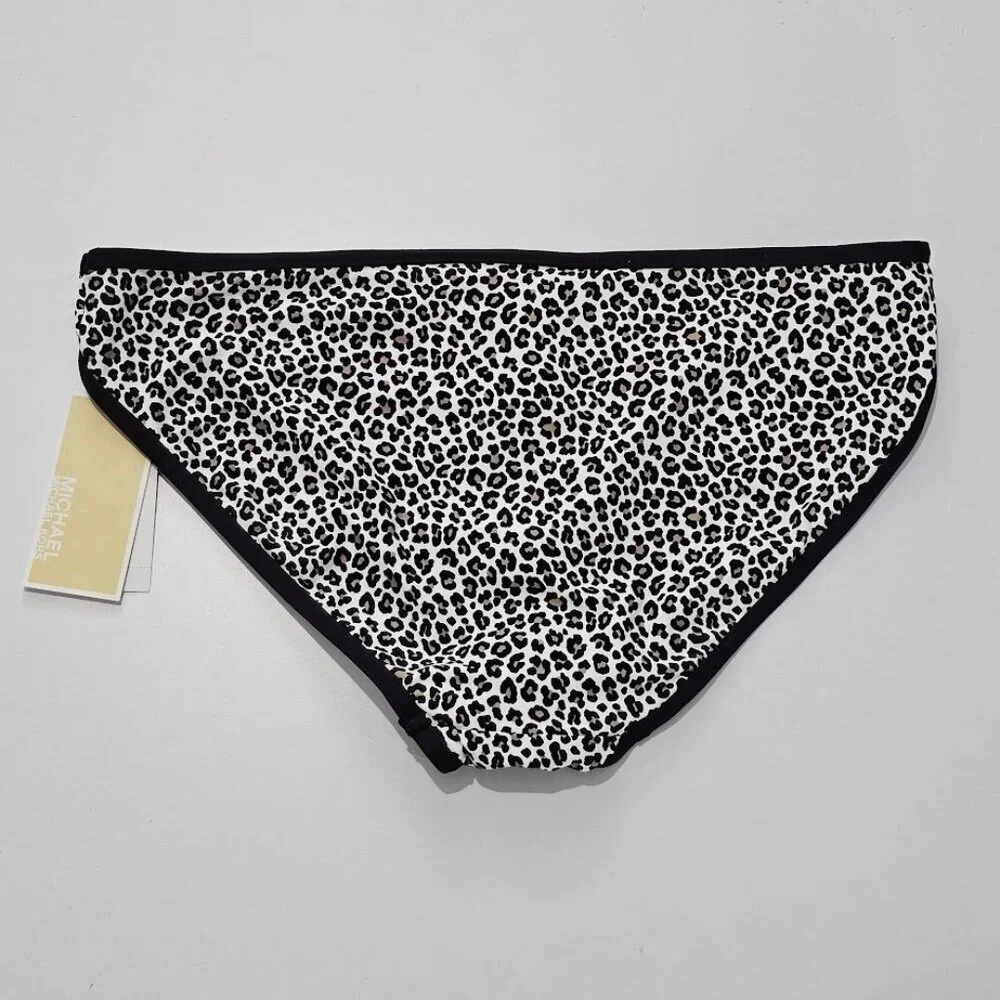 Michael Kors Leopard Printed Classic Bikini Swim Bottom